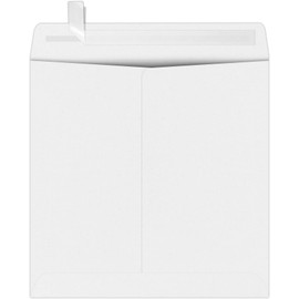 LUXPaper Square Invitation Envelopes | Peel & Press | 9" x 9" | White | 28lb. Text | 250 Qty