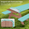 Picnic Table Cover with Bench Covers Waterproof Camping Tablecloth Flannel