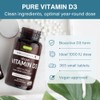 Igennus Natural Vegan Vitamin D3 1000IU, Clean Label, 365 Tablets