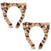 ANBALA 2Pcs Cheetah Ears Headband for Women Girls Furry Cat