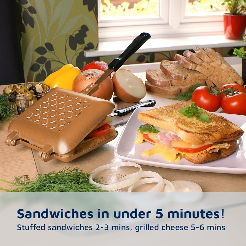 Toasted Sandwich Maker - Panini Press or Grilled Cheese Maker