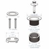 HIDROP Gold Brushed tub Drain Lift &Turn Tub Trim Set