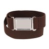 CTM® Kids' Adjustable Elastic Belt with Magnetic Buckle, Brown