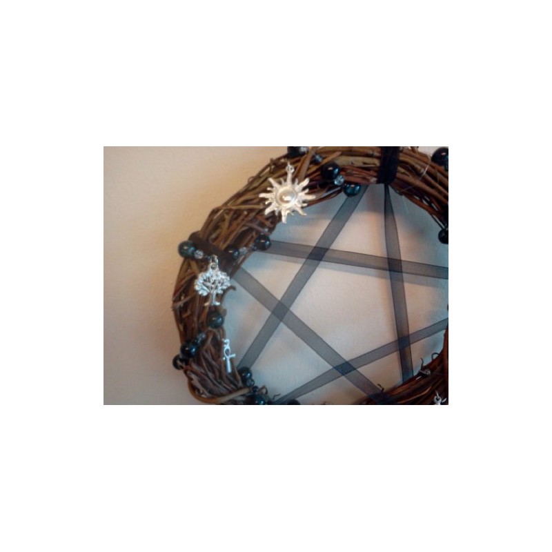 15cm Pagan All Year round Wreath with 7 pagan charms