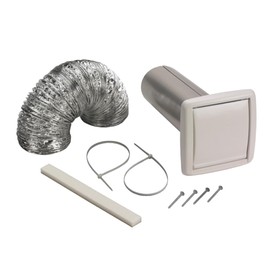 Broan-NuTone WVK2A Flexible Wall Ducting Kit for Ventilation Fans, Exhaust Fan 9-Piece Duct Kit, 4-Inch