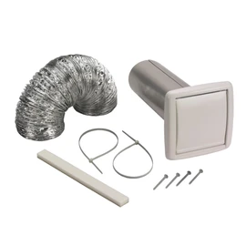 Broan-NuTone WVK2A Flexible Wall Ducting Kit for Ventilation Fans, Exhaust Fan 9-Piece Duct Kit, 4-Inch