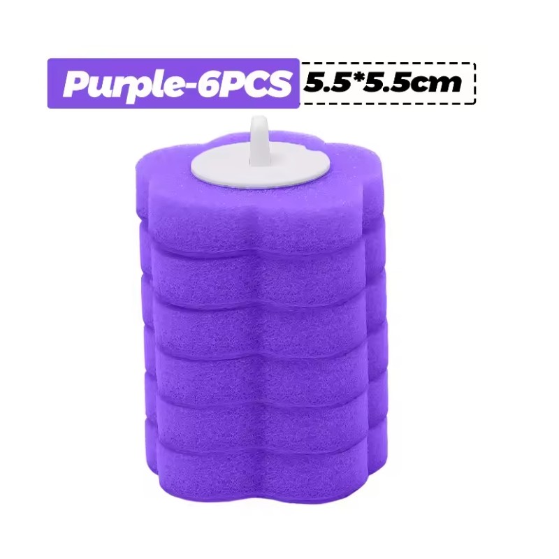Disposable Toilet Brush Replacement Heads for Bathroom Cleaning – Foam