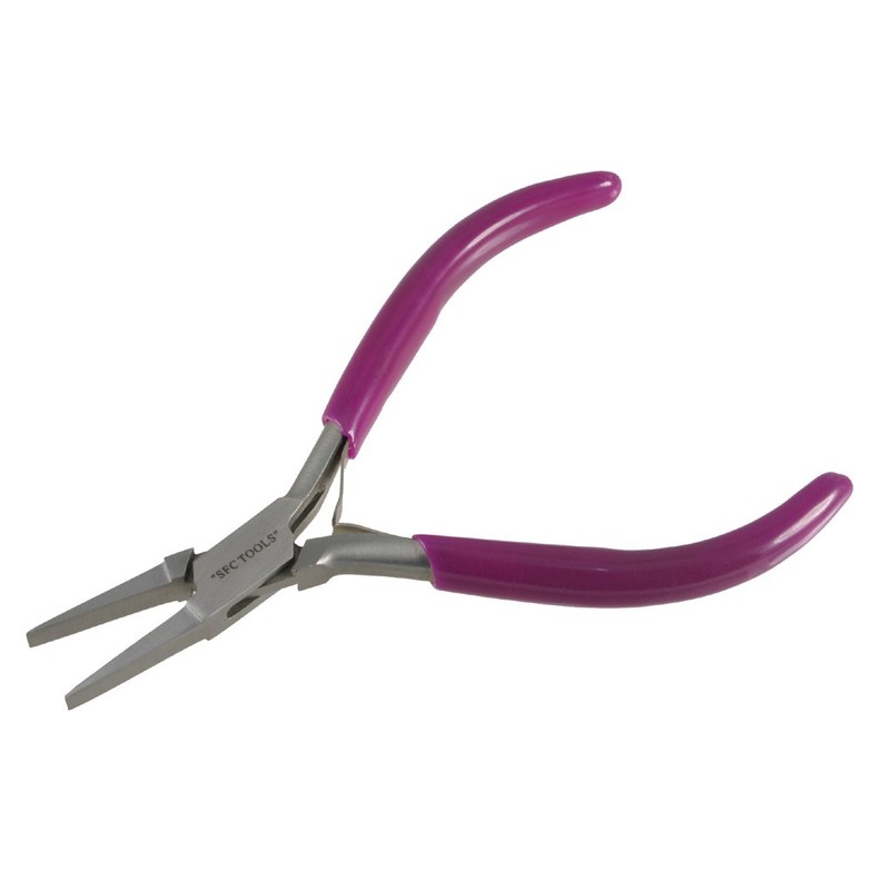 Purple Jewelry Pliers Set of 5 on Block Holder -