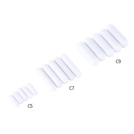Barra Agitadora Magnética Tipo C de 5 Uds., Barra Mezcladora Agitadora Magnética PTFE, Barra Agitadora de Laboratorio, Barra Mezcladora Agitadora PTFE de Color (7 * 30mm)