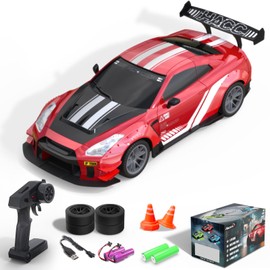 NBJIALIN RC Drift Car - 1:20 Mini Drift Cars 2.4GHz Remote Control Car Racing High Speed Drift Car Model with LED Lights for RC Toys Gift (Red)
