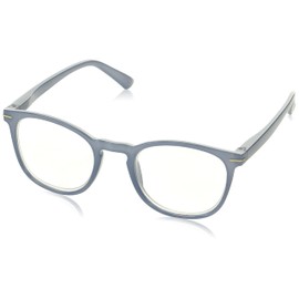 SAV Eyewear Women's VKC Round Fashion Readers Reading Glasses, Milky Blue, 138mm + 2