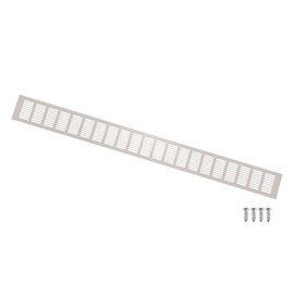 uxcell Door Air Vent Cover, 31.5" x 3" Aluminum Ventilation Grille Decorative Covers Louvered Air Return Vent Cover with Screws for Cabinet Wardrobe Door Wardrobe Shoes Cabinet (Grey)