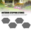 4Pcs Large Stepping Stones,Outdoor Stepping Stones with 24pcs Ground Stakes,Outside