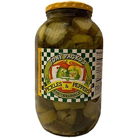 Tony Packos Original Pickles & Peppers - Large 64 ounce Jar