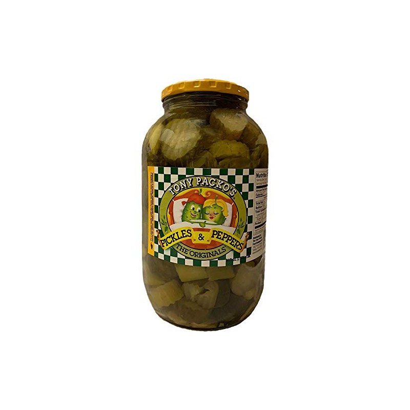 Tony Packos Original Pickles & Peppers - Large 64 ounce
