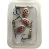 Mepps Aglia Special Trout Fishing Spinner, ARGENT POINTS ROUGES PAR
