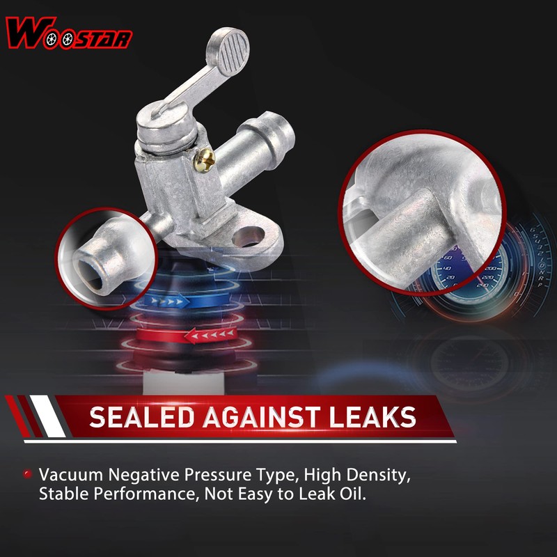 WOOSTAR 1/4" Inline Fuel Valve Petcock Cut-Off Switch Replacement for