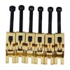 6Pcs Electric Guitar Bridge Saddle Double Locking Tremolo Metal Roller