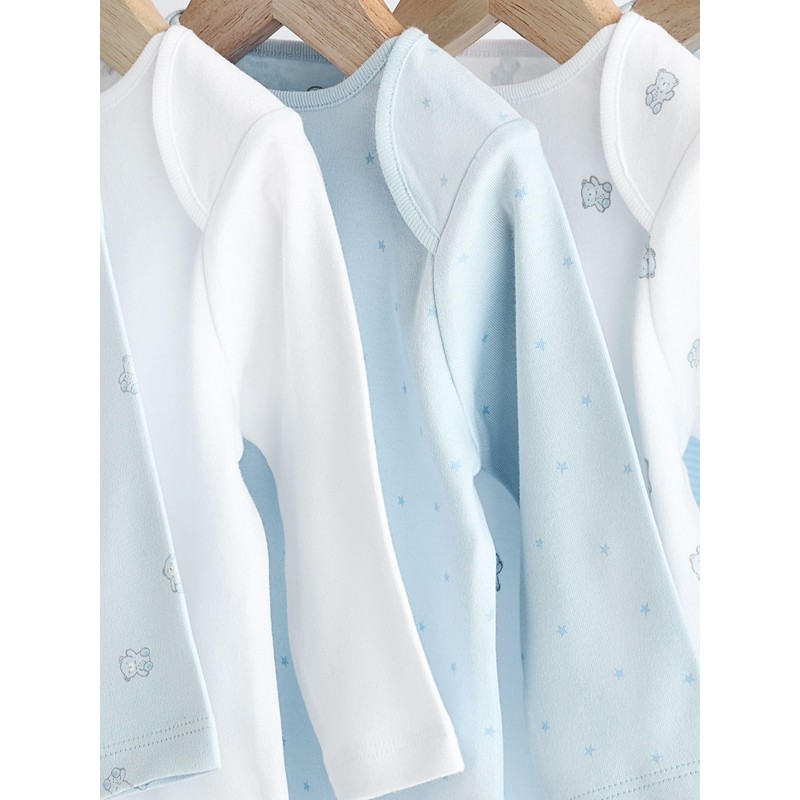 NEXT 5 Pack Bear Long Sleeve Bodysuits, blue