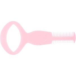 Tarjeta para Pestañas de Plástico Rosa Peine Doble y Guía Rímel Doble Cara, Diseño Simple y Práctico, Uso Fácil para Cejas Color Aleatorio