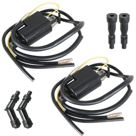 GXYWADY Ignition Coils and Spark Plug Caps Replacement for Honda 750 Four CB750 CB750A CB750F CB750K 1969-1978