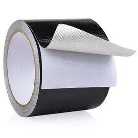 Outdoor Awning Tent Patch Canopy Waterproof Repair Tape, Heavy Duty Boat Covers Fabric Repair Tape, UV Proof Sail Tape, Heat-Resistant Canvas RV Roof Repair Tape, 1 Roll, Black (8CMx10M)