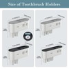 BHeadCat Toothbrush Holders Wall Mounted, Toothbrush Holder with Automatic Toothpaste