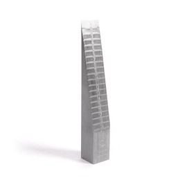 Karl Dahm Screed Measuring Wedge Made of Solid Aluminium - Precise Measurement of Unevenness & Slopes | Scale 1-20 mm | Ideal for Tilers & Floors