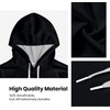QiErDesign White Black Hoodies for Men Women 3D Print Graphic