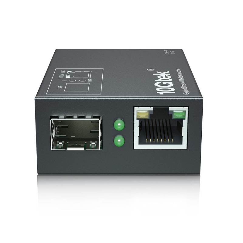10Gtek [Mini Size] Gigabit Ethernet Media Converter, MultiMode Dual LC