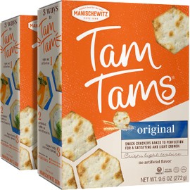 Manischewitz Tam Tam Original Crackers 9.6oz (2 Pack), Fluffy & Airy, Baked to Perfection
