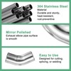 M METERXITY 2-Pack OD 2.2 Inch 45 Degree Mandrel Bend