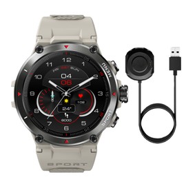 Zeblaze Stratos 2 Smart Sports Watch 1.3'' Full-touch Screen 360*360 High Resolution 4-Satellite/3-Mode GPS 24H Health Monitor 25-day Endurance 5ATM Waterproof Custom Dial