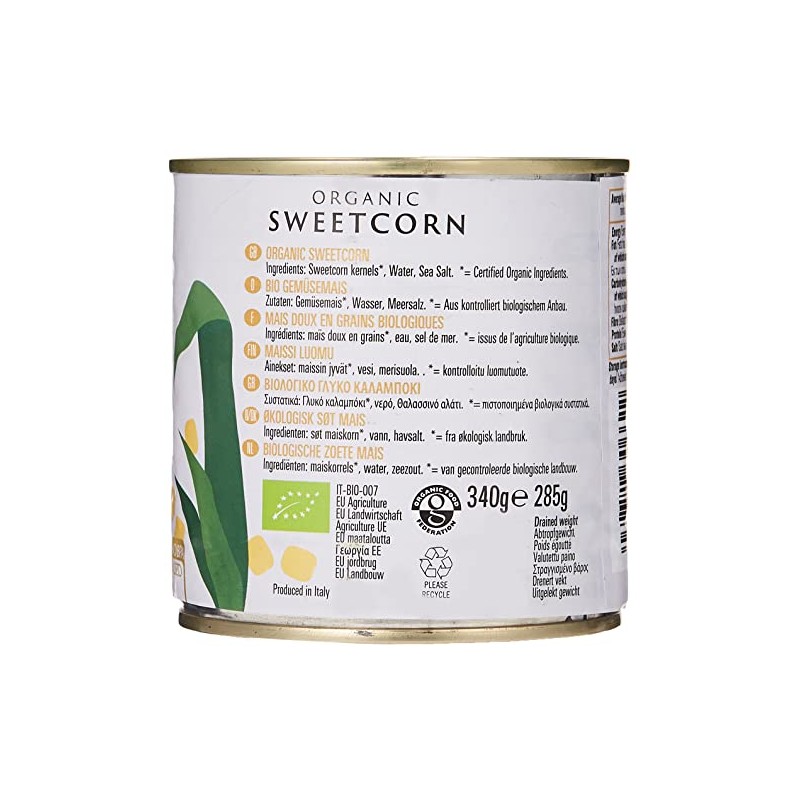 Biona Organic Sweetcorn, 340g