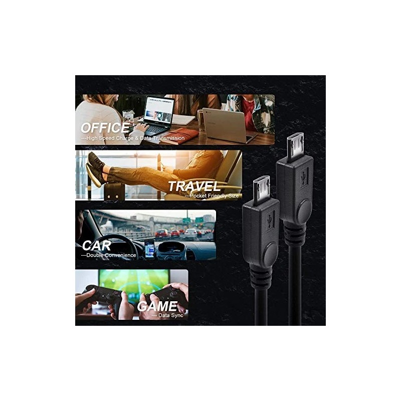 Ucec Dual Micro Usb Splitter Charge Cable Power Up To