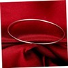 KICHOUSE Bangle Bracelet Set 6pcs Silver Bangles for Women Girls