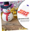 DOITOOL 1 Box Plastic Snowman Nose Christmas for Crafts Snowman