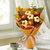 Fenteer Crochet Flower Bouquet Already Made Hand Woven Bouquet Mother