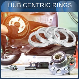 INFINAUTO Hub Centric Rings, 57.1mm ID to 66.1mm OD Vehicle Wheel Hubrings Aluminum Alloy, 4 Pcs