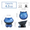 Nihow Slanted Elevated Cat Bowls: 5 Inch Ceramic Raised Cat