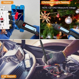 Neoteck 2 in 1 Pen Type Digital Multimeter Non-Contact Voltage Tester 4000 Count