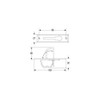 High Logic T-146 Daiwa House Compatible Rotating Handle for Storage