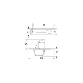 High Logic T-146 Daiwa House Compatible Rotating Handle for Storage Bins (Silver)