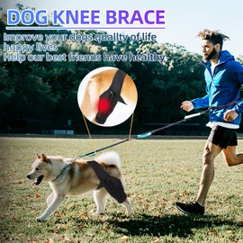 Tinzum S Dog Knee Brace for Torn Acl Hind Leg for Support with Cruciate Ligament Injury, Better Recovery with Dog Leg Braces for Back Leg