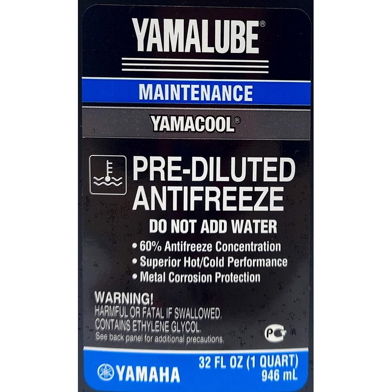 Yamaha Original OEM Yamalube ACC-YAMAC-BL-32 Pre Diluted Antifreeze Yamalube OEM
