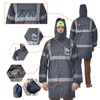 AYKRM Hi-Vis Waterproof Jacket, Keep Dry and Visible in the