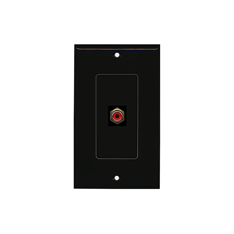 RiteAV - 1 RCA Red for Subwoofer Audio Port Wall