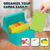 H4D Index Card Holder 4x6 Inches with 25 Poly Dividers,