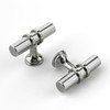 Haliwu 12 Pack/Brushed Nickel Cabinet Knobs, T-bar Knobs Drawer Knobs,