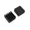 20個のミニヒートシンク8.8x8.8x5 mmアルミニウムブラック
